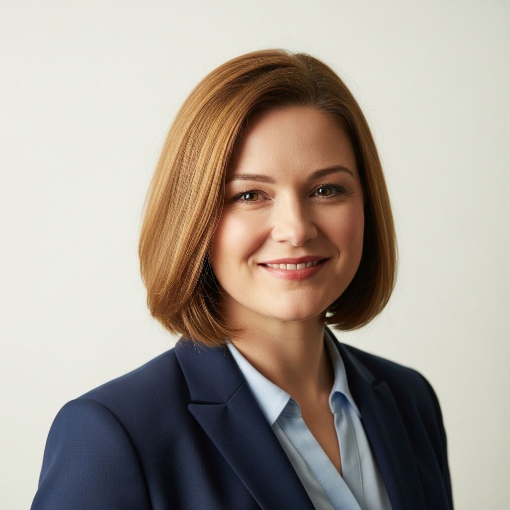 Молодая женщина около 32 лет с мягкими чертами лица и светлыми волосами, профессиональный портрет на светлом фоне — детский психолог